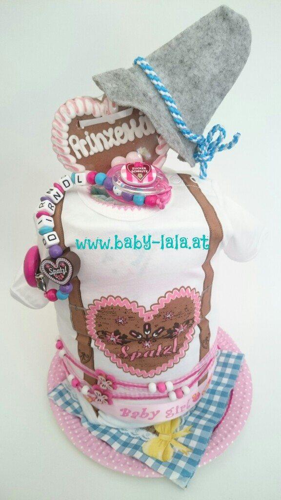 spatzl-rosa-dirndl Oktoberfest Windeltorte SPATZL