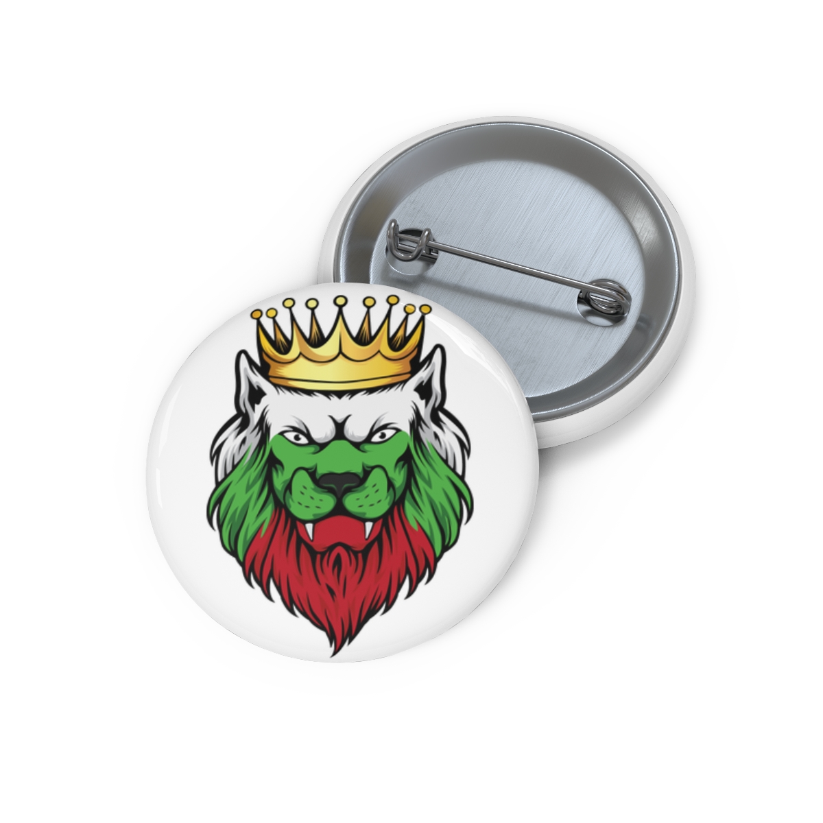 Bulgarien Lion with Crown Pin Button | Round Badge