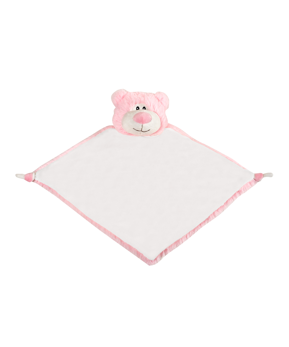 Blankie Bear Pink - Dein Personalisierter Bär als Kuscheltuch