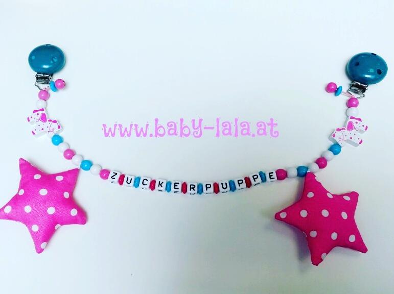 IMG_20160625_153020 Kinderwagenkette mit 2 Motiven und 2 Stoffsternen